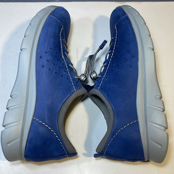 Women’s 9 M Samuel Hubbard Waxed Nubuck Sneakers “Flight” Blue - Picture 4 of 9